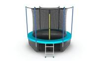Батут с внутренней сеткой и лестницей EVO JUMP Internal 6ft (Wave) + нижняя сеть