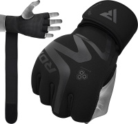 Перчатки тренировочные RDX Grappling Neoprene T15 S черн.мат. (арт. GGN-T15MB-S)